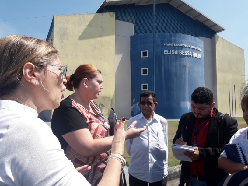 Durante inspeção, MP encontra escola fechada e sem merenda em Manaus
