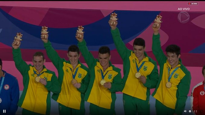 Pan: Ginástica artística masculina conquista medalha de ouro 