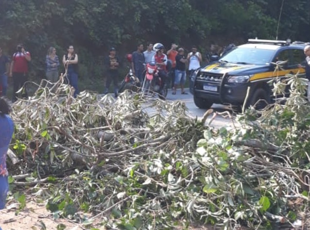 Sem energia há sete dias, manifestantes bloqueiam a BR-174