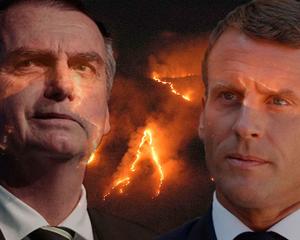 Amazônia queima, Bolsonaro vacila e Macron se ‘apropria’ da região