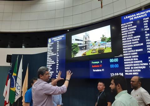 Câmara Municipal de Manaus inaugura painel eletrônico nesta segunda