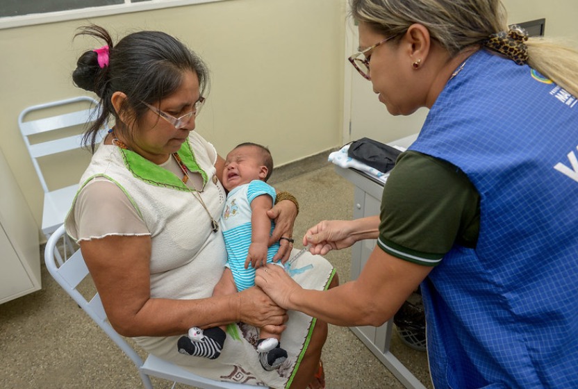 Em Manaus, Dia D reforça vacinas à crianças menores de 2 anos de idade