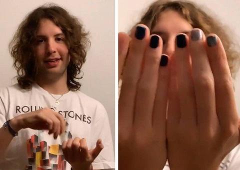 Lucas Jagger revela ter coleção de esmaltes: 'pinto uma de cada cor'