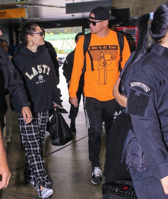 Channing Tatum desembarca no Brasil ao lado de Jessie J