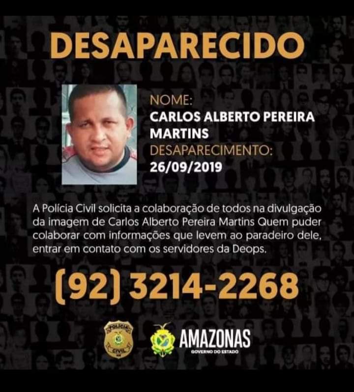 Homem sai para comprar utensílio doméstico e desaparece em Manaus 