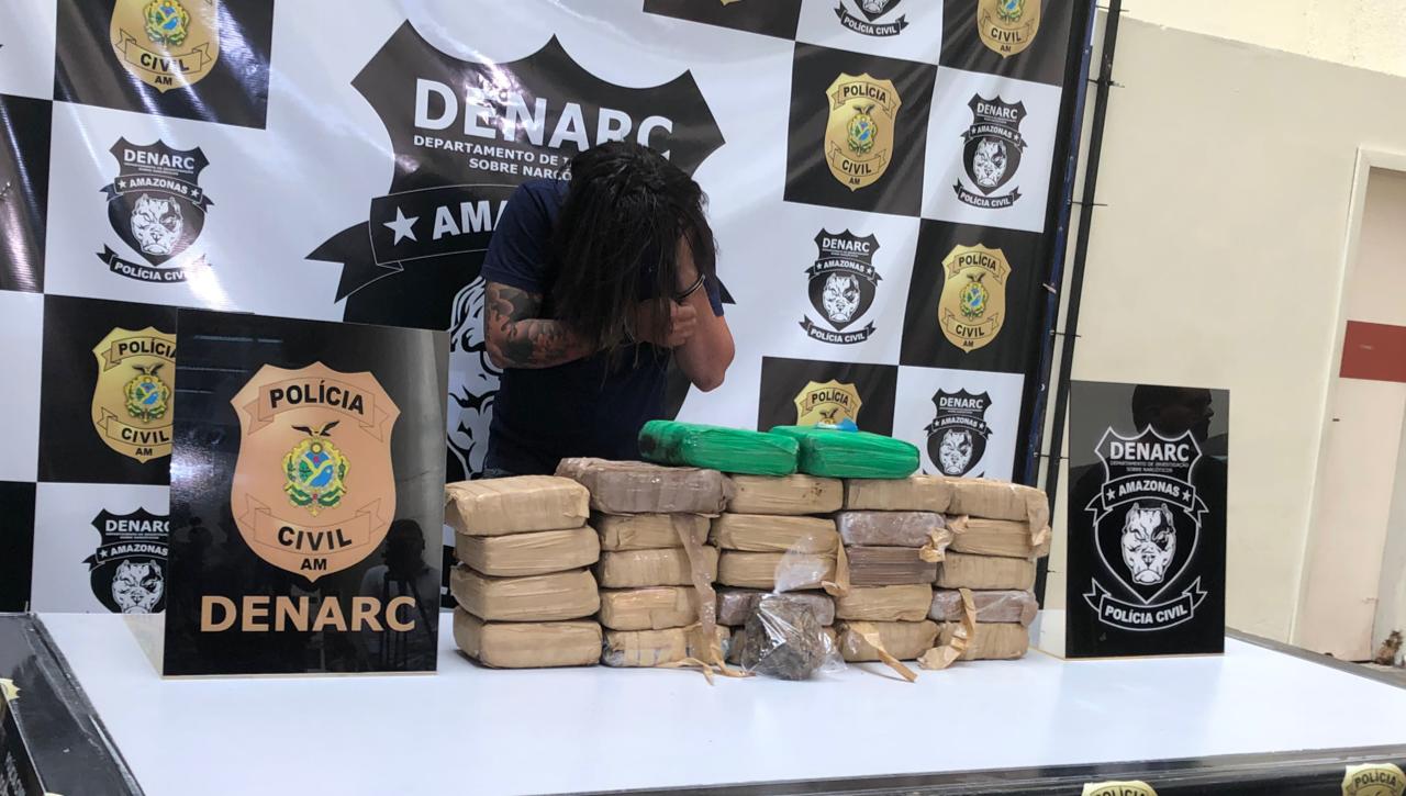 Em Manaus, jovem é preso ao ser flagrado com droga avaliada em mais R$ 120 mil 