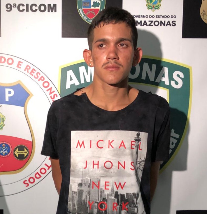 Homem é preso e outro fica ferido após troca de tiros com policiais em Manaus