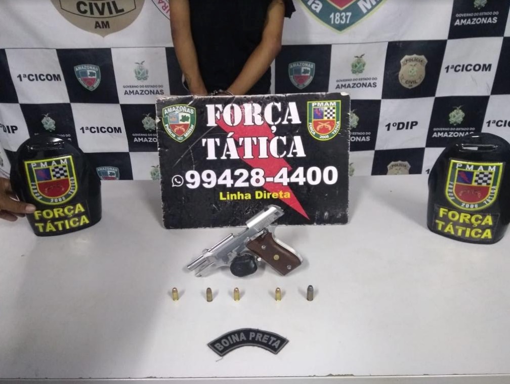 Preparado para matar: Homem é preso antes de executar desafetos em Manaus