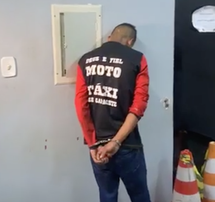 Falso mototaxista é preso com moto roubada em Manaus 