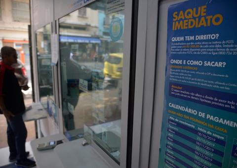 Caixa já pagou 42% do valor disponível para saque imediato do FGTS