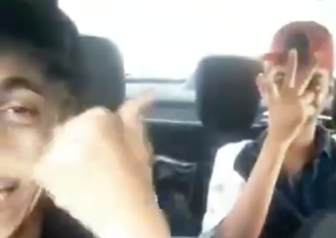 Vídeo: Dupla faz ‘live' para comemorar assalto, mas leva a pior 