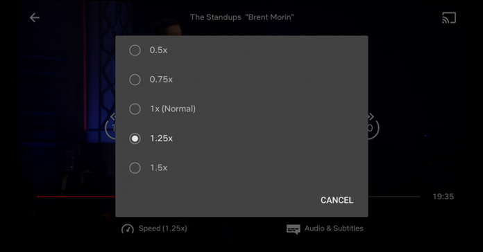 Netflix começa a testar função onde usuário pode alterar velocidade de reprodução