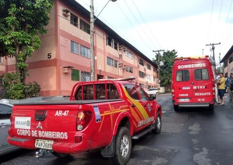 Vídeo: Incêndio destrói apartamento em residencial de Manaus