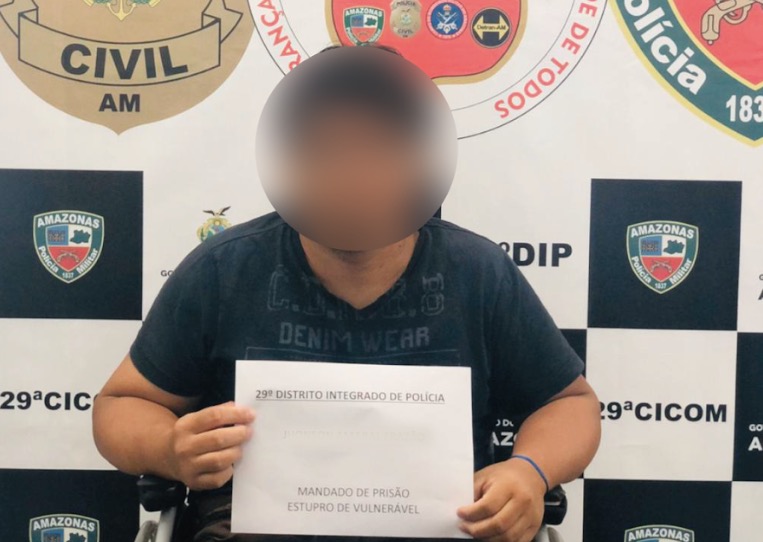 Homem condenado a 20 anos por estuprar crianças é preso em área vermelha de Manaus