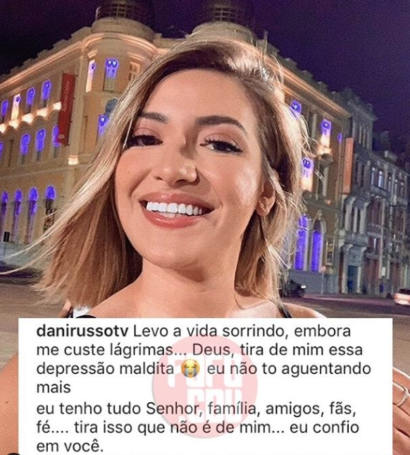 Dani Russo revela luta contra depressão: “Não tô aguentando mais"