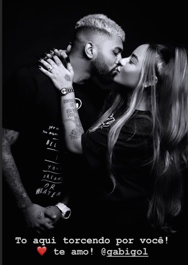 Rafaella Santos manda recado para Gabigol antes do jogo do Flamengo