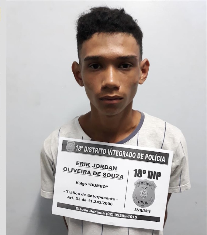 Após denúncias, ‘novinho’ é preso com drogas em Manaus