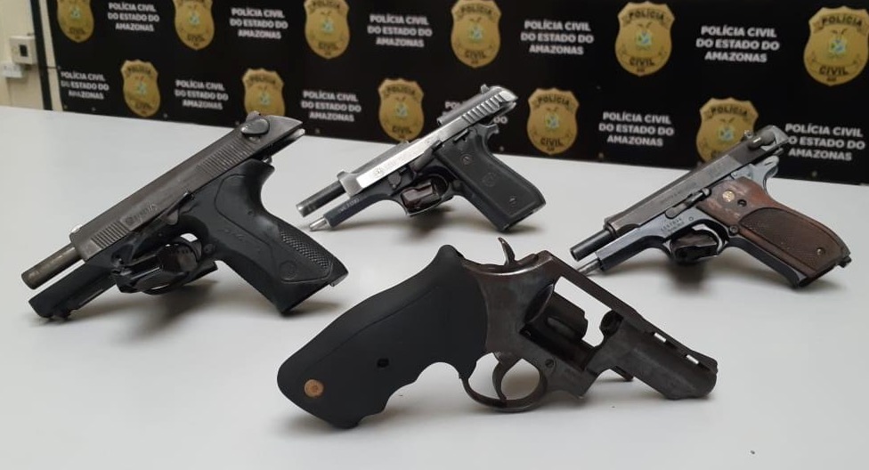 Policiais podem receber recompensa de até R$ 1.000 por armas apreendidas no Amazonas
