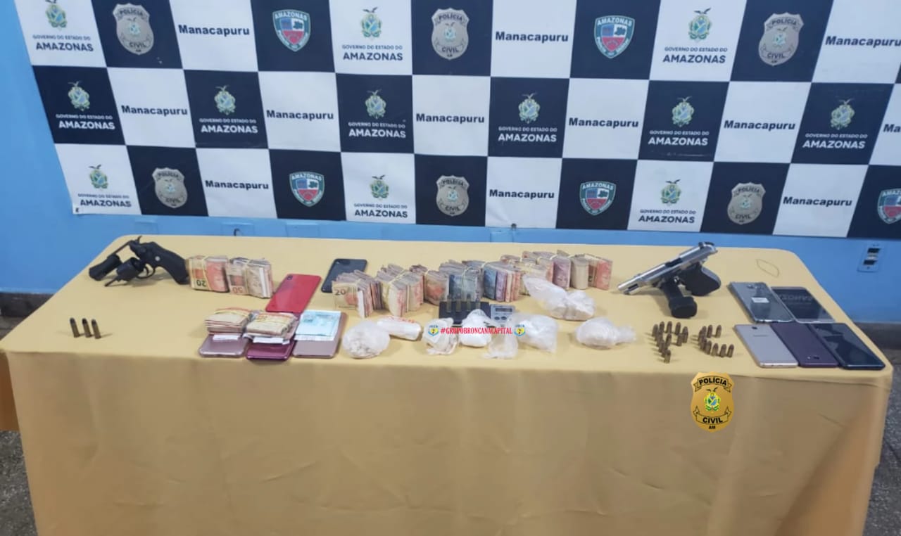 Com armas e drogas, 20 suspeitos de integrar facção são presos no Amazonas