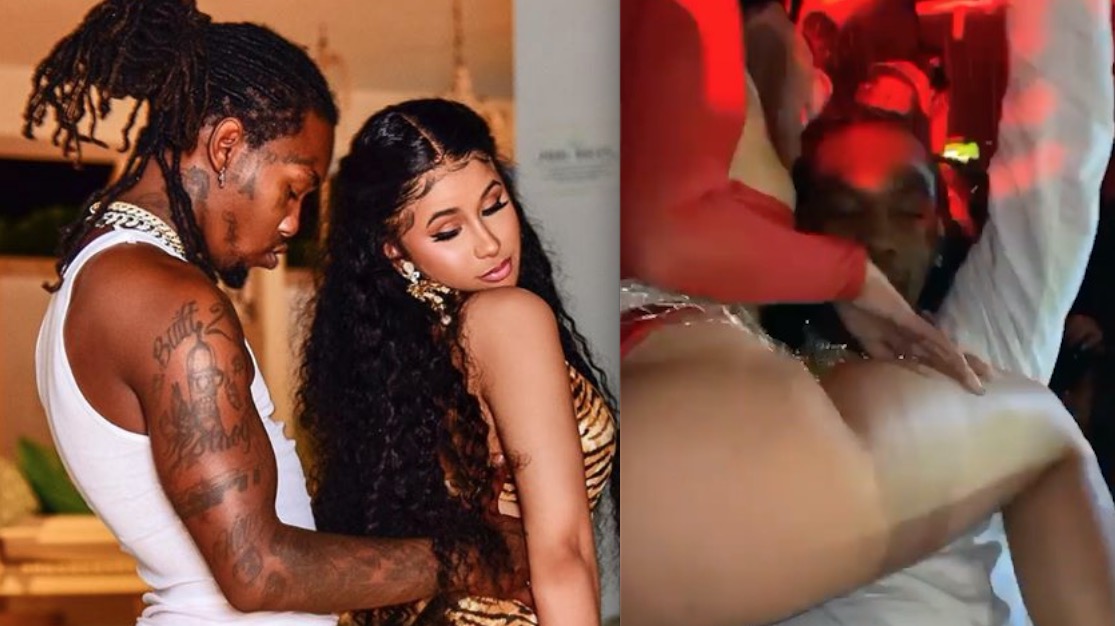 Cardi B leva marido para receber 'surra de bunda' em casa de strip e quebra a internet