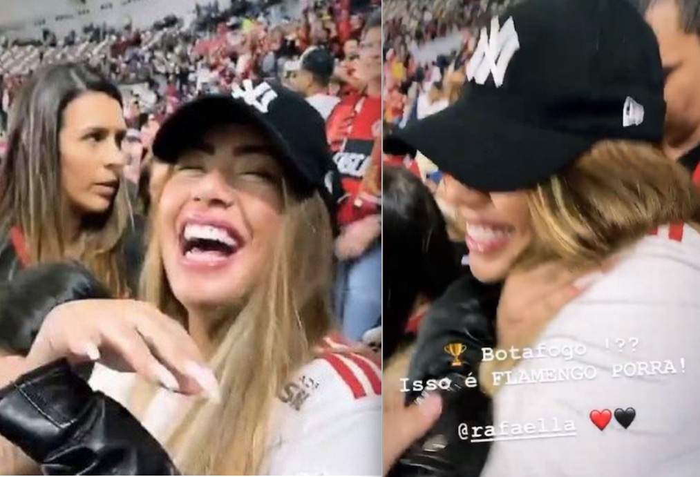 Rafaella Santos aparece vibrando por Gabigol no Qatar