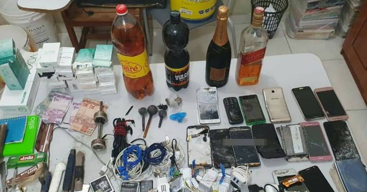 Polícia encontra Chandon e droga durante revista em presídio no Amazonas 