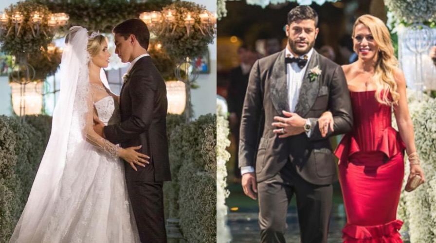 Namorando sobrinha da ex-mulher, Hulk foi padrinho de seu casamento em 2015