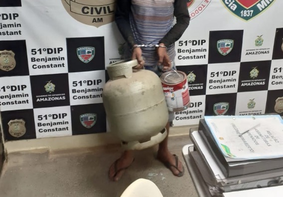Com aumento no valor do gás, homem decide roubar botija de idoso no Amazonas