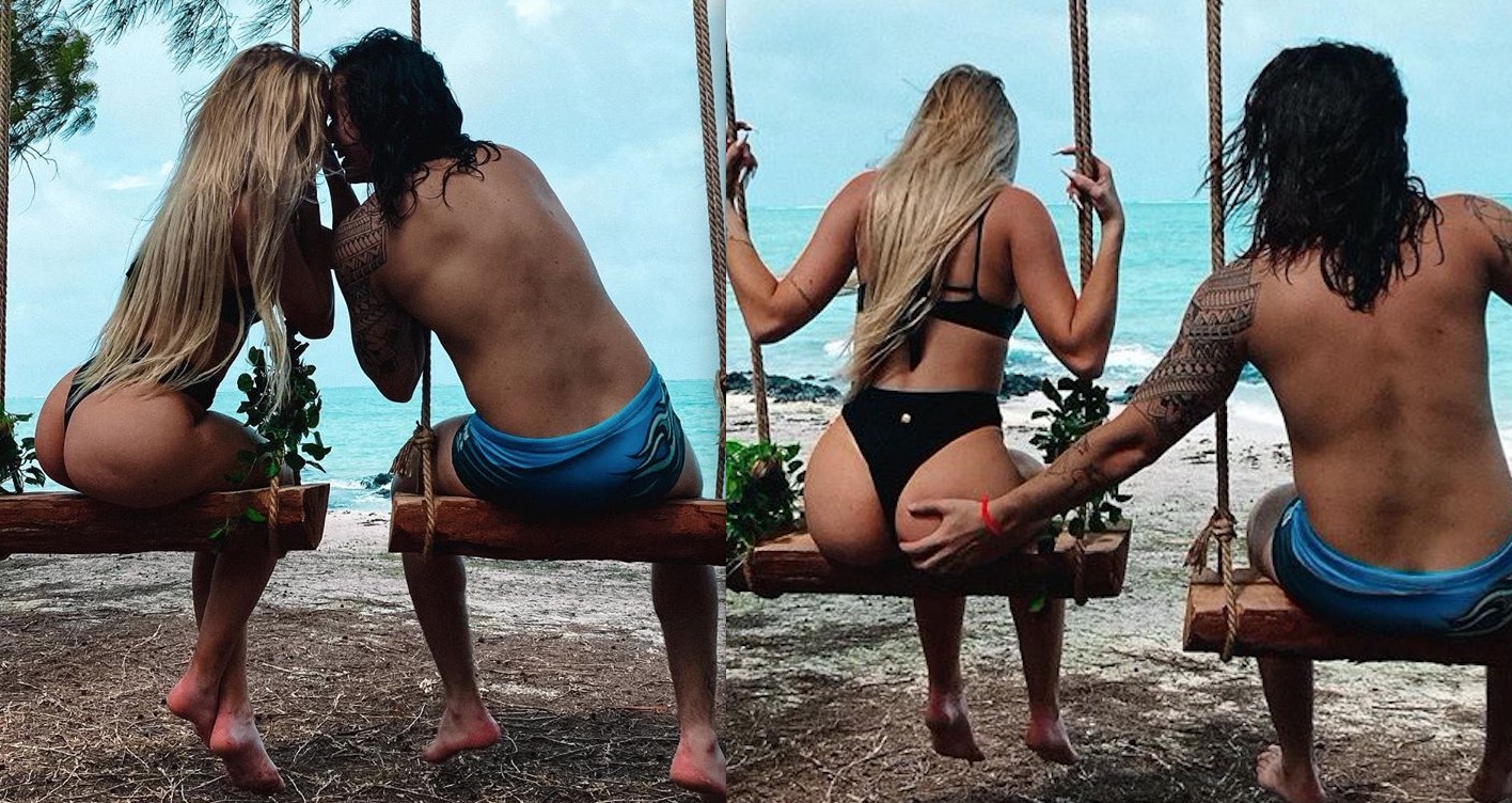 Whindersson Nunes apalpa bumbum gigante de Luísa Sonza em ilha paradisíaca