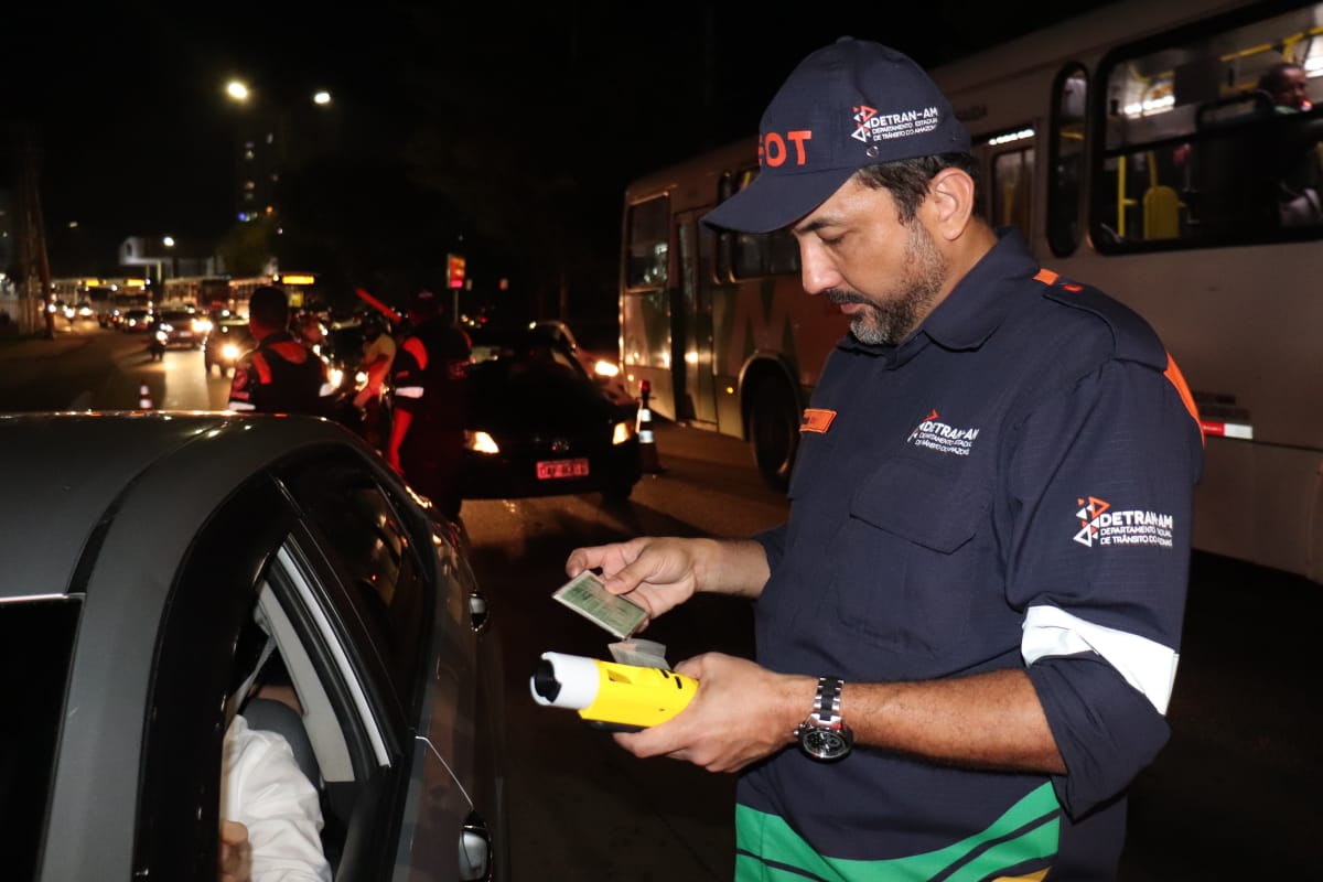 Nas semanas do Natal e Ano Novo 179 motoristas são flagrados embriagados em Manaus