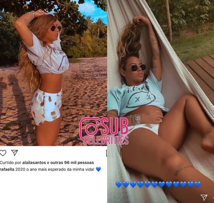 Rafaella Santos posta foto passando mão na barriga e aumenta suspeitas de gravidez
