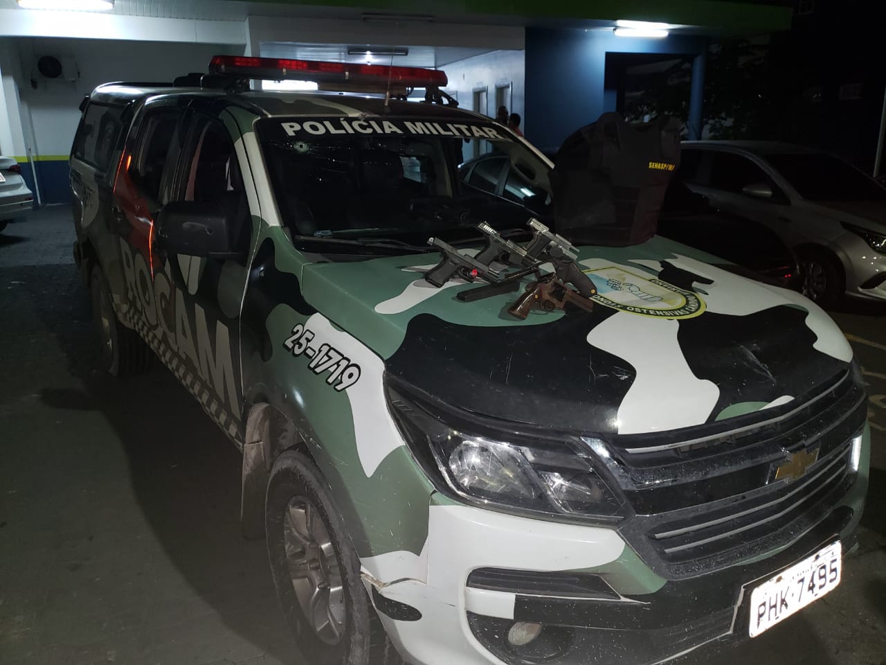 Rocam apreende armas de suposto 'bonde do CV' que iria invadir área de tráfico 