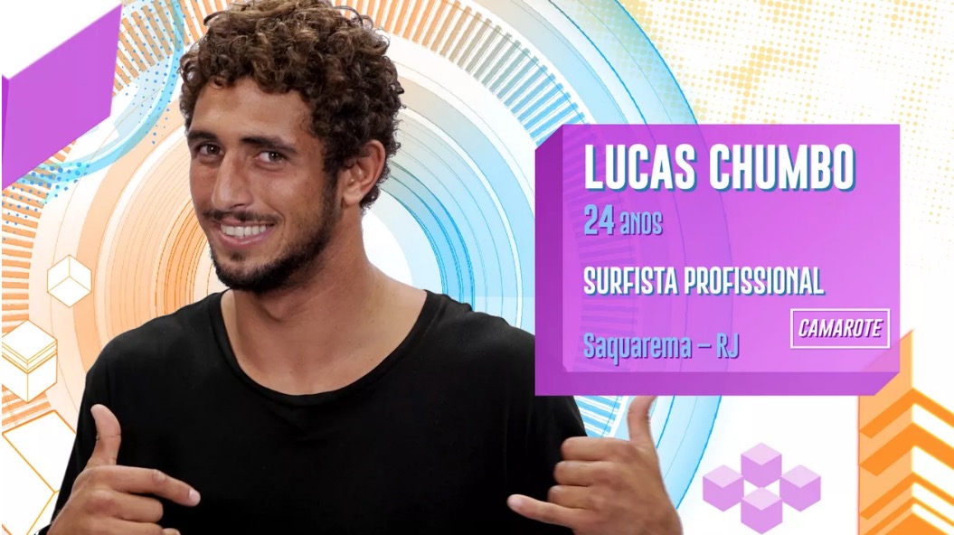 BBB20: Amigo de Neymar e Medina, Lucas Chumbo entra para o grupo ‘camarote’