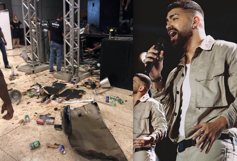 Explosão antes do show de Dilsinho deixa quatro feridos no interior de SP