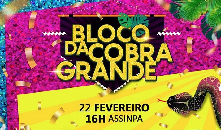 Bloco da Cobra Grande vai ferver Carnaval em Manaus