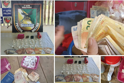 No Amazonas, polícia prende suspeitos com drogas e dinheiro