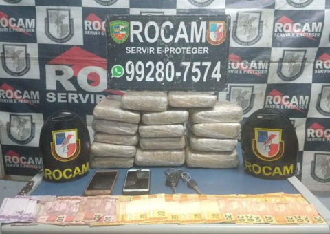 Em Manaus, dupla é presa com droga avaliada em R$ 120 mil 