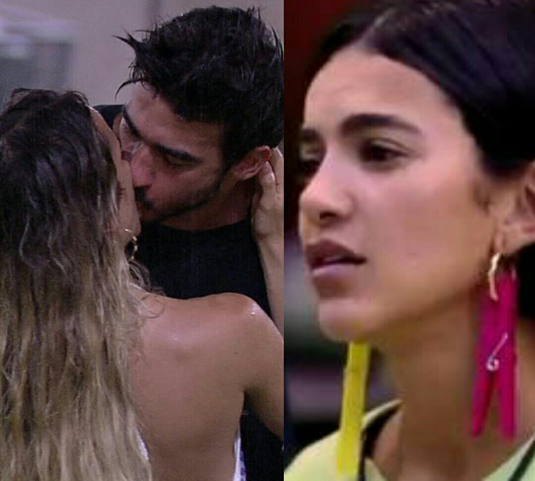 BBB20: Gabi e Guilherme se beijam na chuva e Manu Gavassi ironiza cena