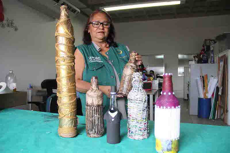 Reaproveitamento de resíduos é tema de oficinas na zona Norte de Manaus