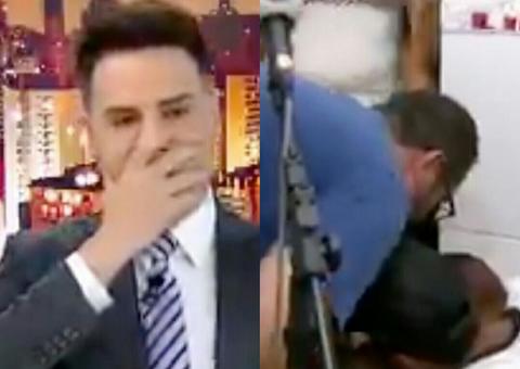 Ao vivo, Luiz Bacci revela para mãe que filha foi assassinada e ela desmaia