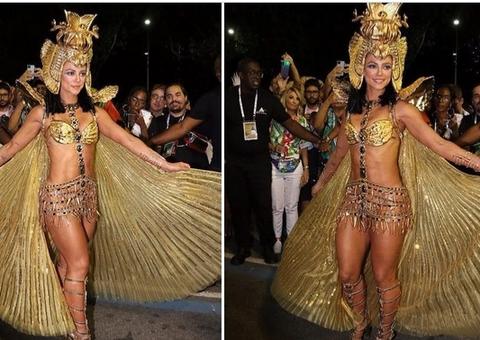 Grande Rio trouxe retorno de Paolla Oliveira à escola; ‘coração saindo pela boca’