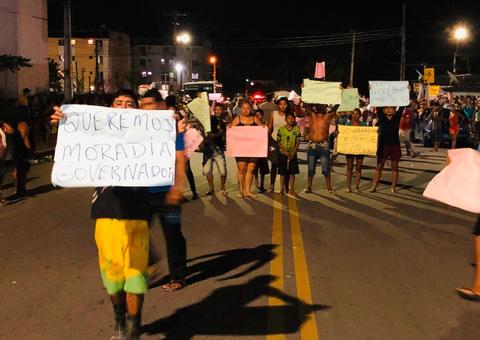 Sob clima de tensão, moradores do Monte Horebe se reúnem com autoridades em Manaus