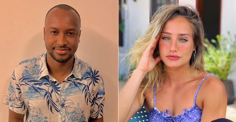 Thiaguinho e Bruna Griphao trocam beijos em camarote, diz colunista 