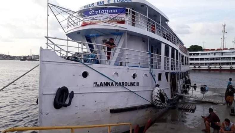 Naufrágio do Navio Anna Karoline no rio Amazonas tem 18 mortos