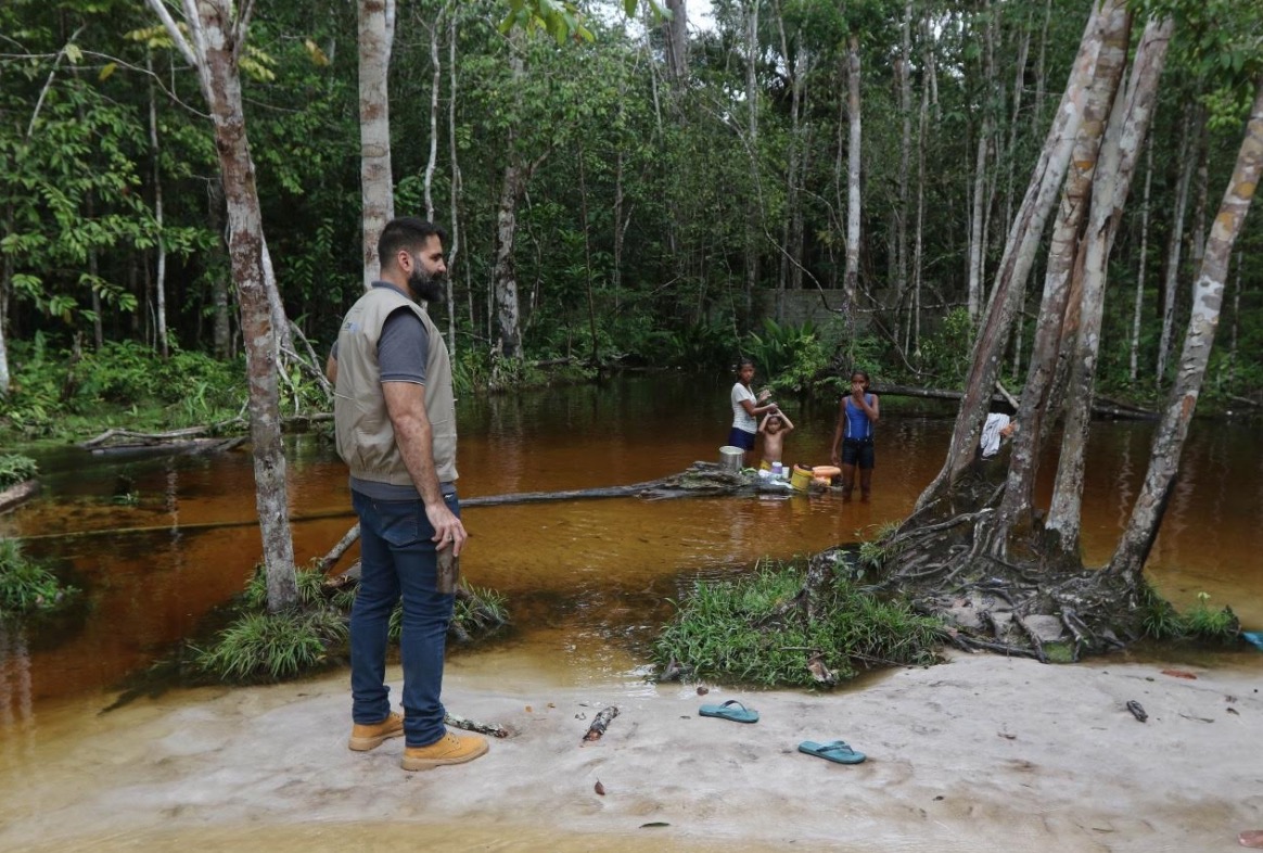 Igarapé no Monte Horebe apresenta sinais de preservação 