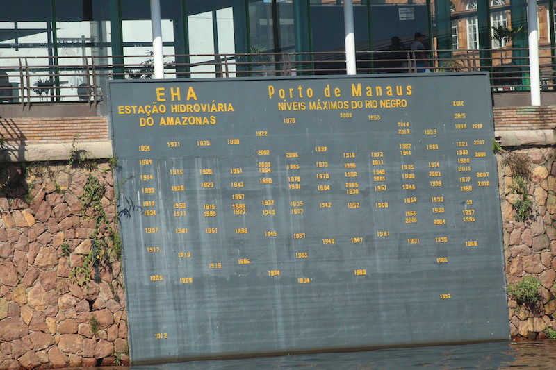 Em Manaus, rio Negro tem enchente abaixo da ocorrida em 2019