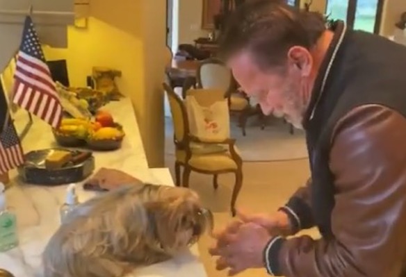 Em vídeo, Arnold Schwarzenegger ensina como lavar as mãos e ficar longe do coronavírus