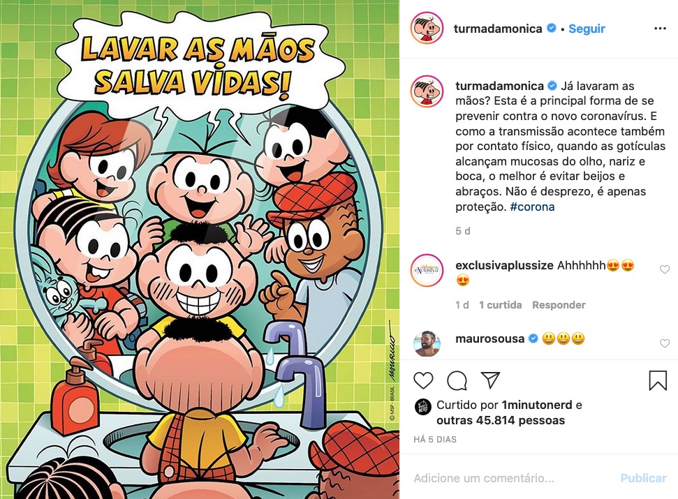 Xô coronavírus: Até o Cascão está lavando as mãos durante pandemia