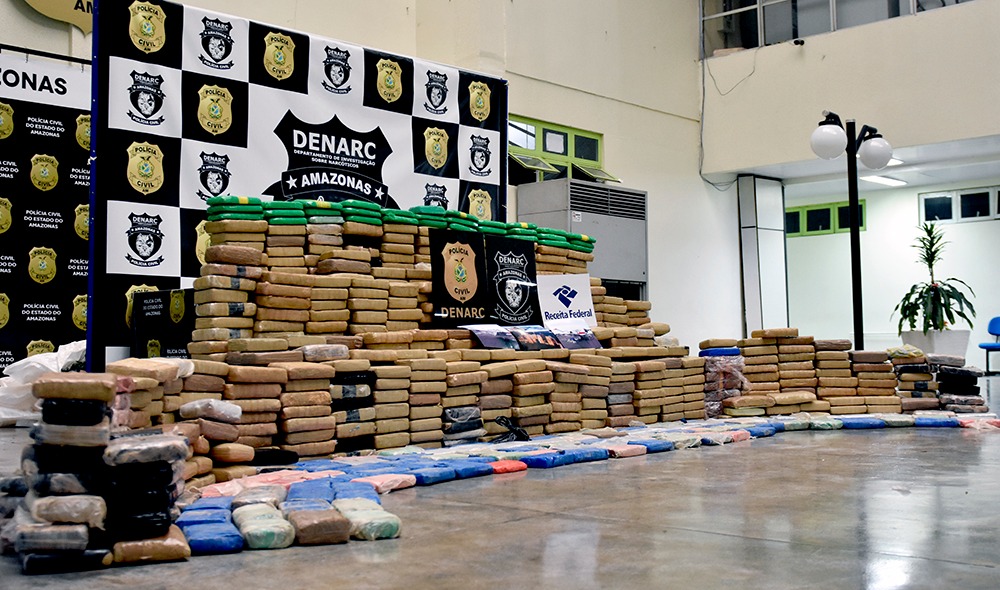 Apreensão de entorpecentes em Manaus ultrapassa duas toneladas em 2020   