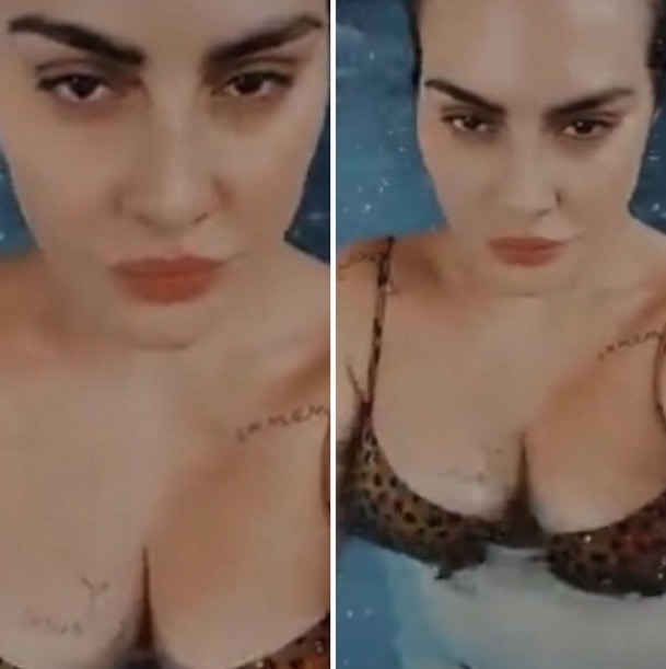 Cleo Pires sobe a temperatura em vídeo de biquíni de oncinha na piscina 